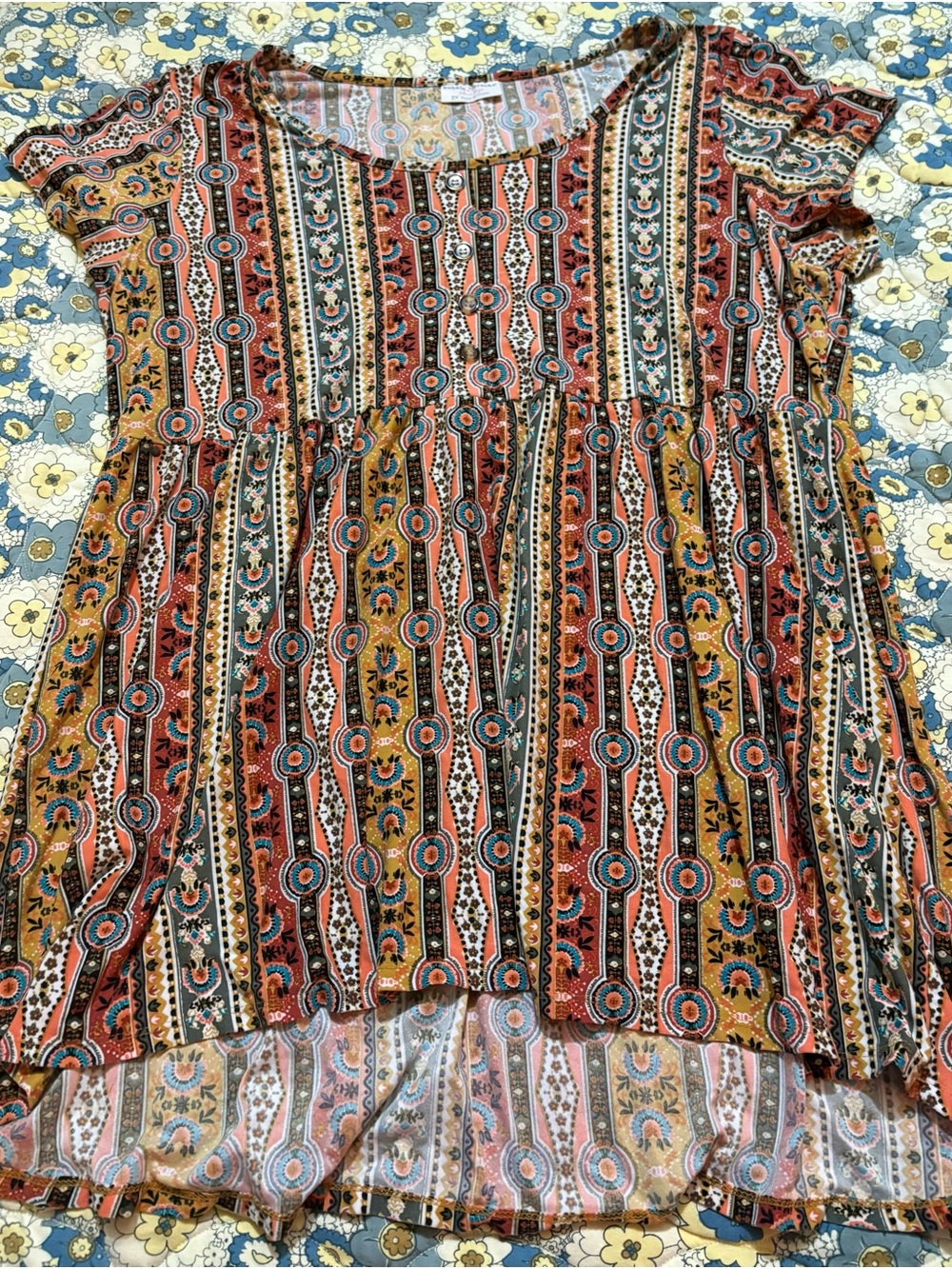 Bobbie Brooks women’s size 2x boho mini dress tunic
